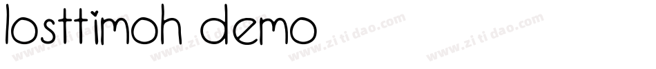 Losttimoh Demo字体转换